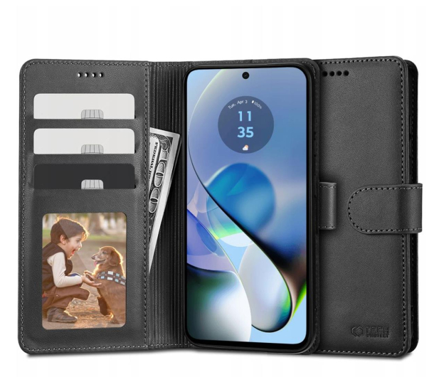 TECH-PROTECT Wallet do Motorola moto g54 5G power edition czarny 9319456606737 - 1225884 - zdjęcie